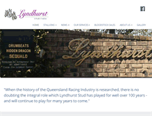 Tablet Screenshot of lyndhurststud.com